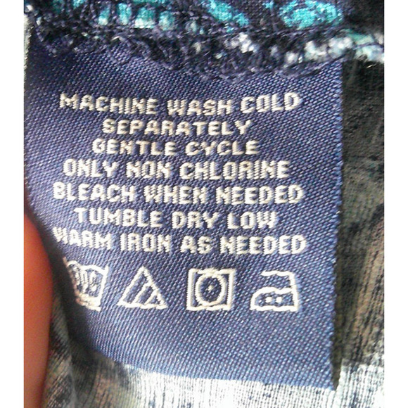 Caribbean Joe Island Supply Company Men's XXL Short Sleeve Blue Button-down - Picture 9 of 9